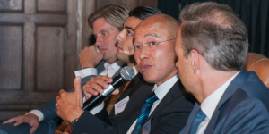 Clive Jackson, founder and CEO of Victor, speaking at Corporate Jet Investor Miami 2014.