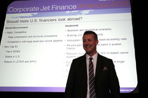 Chad Anderson speaks at Corporate Jet & Helicopter Finance Americas 2013.