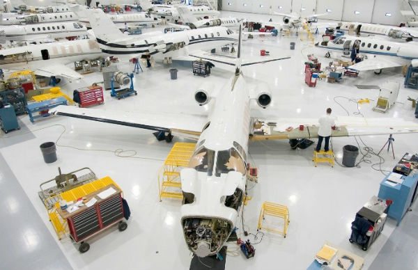 Cessna's production facility in Wichita, Kansas.