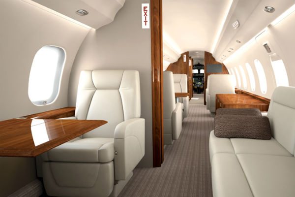 The Global 500 has one of the most spacious cabins of any business jet.