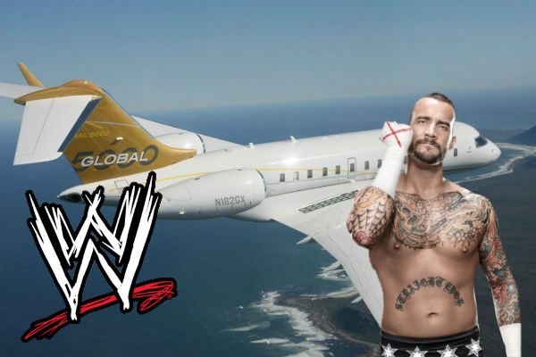The WWE's new Global 5000 will replace a Canadair Challenger jet, which had company had owned since 2001.