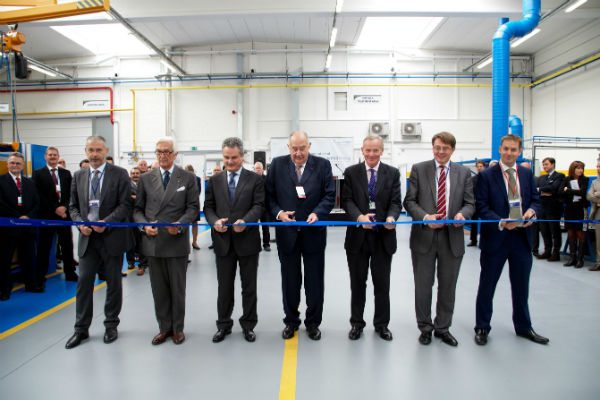 AgustaWestland ribbon cutting at new Belgium facility