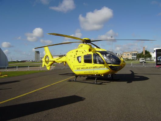 East Anglian Air Ambulance Eurocopter EC135 T2 at Cambridge