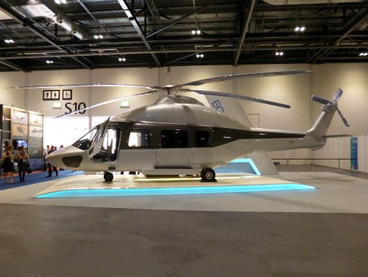 Eurocopter EC175 mock-up at Helitech 2013 © Corporate Jet Investor Terry Spruce