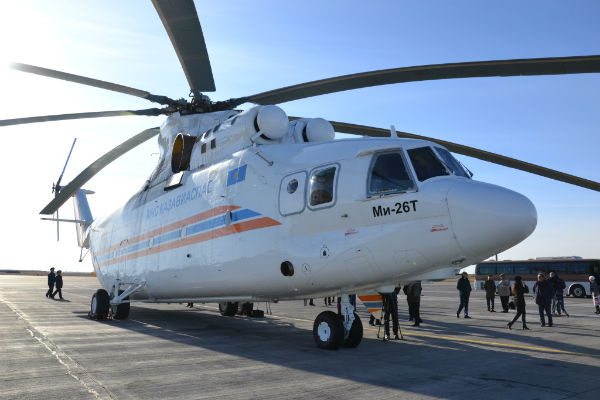 Russian Helicopters Mi-26T of Kazakhstan Emergencies Ministry
