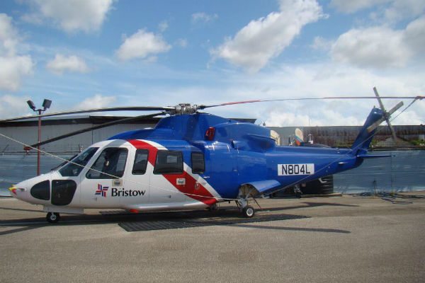 A helicopter operated by the Bristow Group.