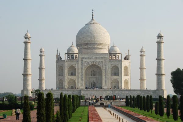 The Taj Mahal in India.