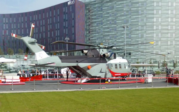 AgustaWestland AW101 at Helitech 2013 (Credit: Terry Spruce Corporate Jet Investor)