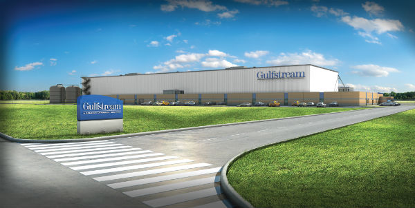 new Gulfstream Brunswick maintenance facility