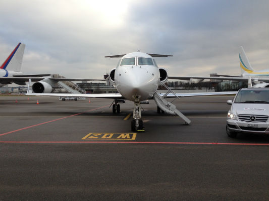 aircraft handled by Jet Aviation Zurich during the 2014 World Economic Forum in Davos