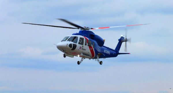 First Bristow Group Sikorsky S-76D flying