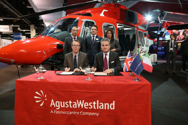 OHI Group of Brazil and AgustaWestland sign contract for nine helicopters at Heli-Expo 2014