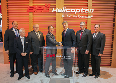 Bell Helicopter and Abu Dhabi Aviation at Heli-Expo 2014