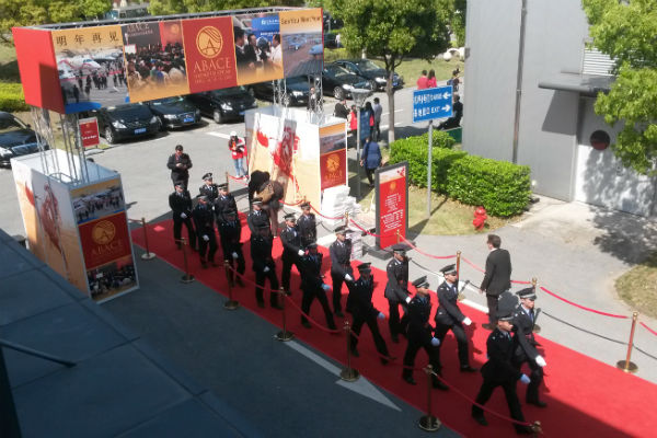The military marches into ABACE 2014.
