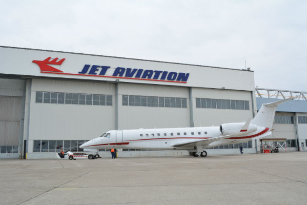 Embraer Legacy at Jet Aviation Basel