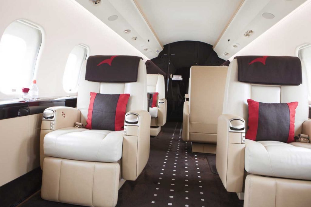 VistaJet Bombardier Global 6000 interior